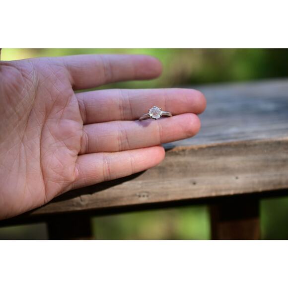 alternative raw diamond engagement rings, raw crystal size 4 5 6 7 8 8 9 10 11 - Picture 2 of 7